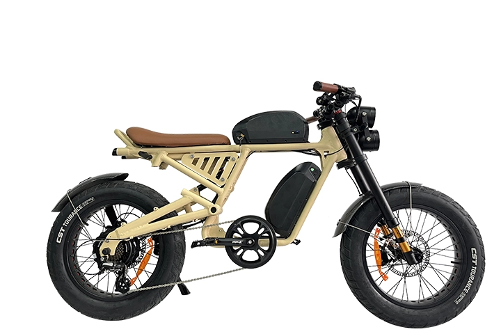 fat tire moped style ebike