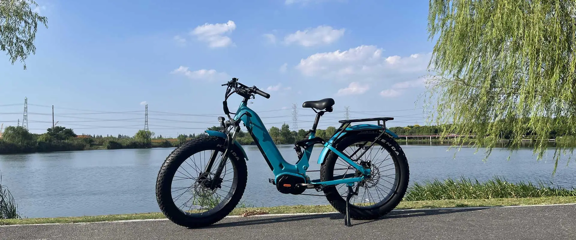 Ebike de neumático de grasa de accionamiento medio